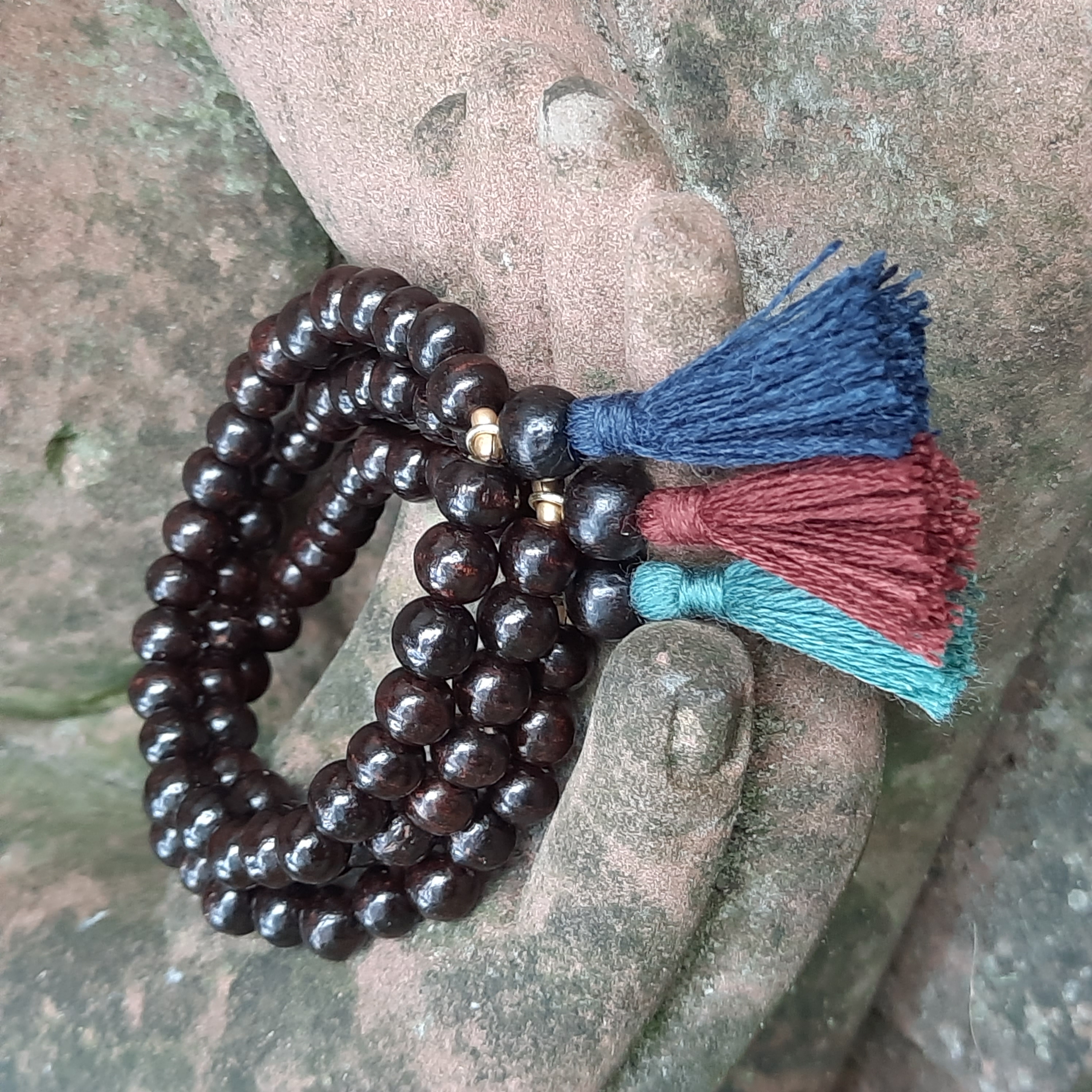 Bracelet | Mala | Rose wood