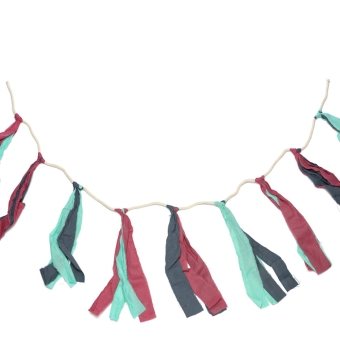 Tassel garland | pink/blue/turquoise