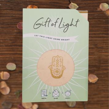 Gift of light hamsa handje fatima